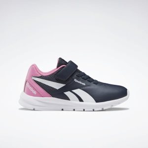 Reebok Rush Runner 2.0 Laufschuhe Kinder - Navy/Rosa/Weiß - DE 152-TZC